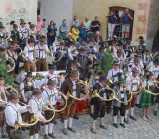 Hörnerklang über dem Vinschgau