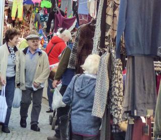 Markttreiben in Prad