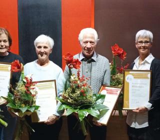 Verdiente Chormitglieder geehrt