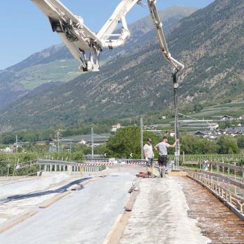 Latscher Plimabrücke wird betoniert, 22.06.2026, Fotos: AM