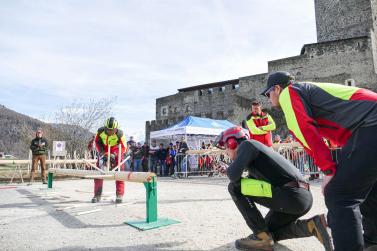 2. Tag der Waldolympiade in Burgeis (Fürstenburg); Fotos: Sepp  
