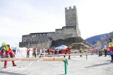 2. Tag der Waldolympiade in Burgeis (Fürstenburg); Fotos: Sepp  