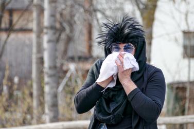 „Beerdigung“ des Faschings in Laatsch am Aschermittwoch; Fotos: Sepp