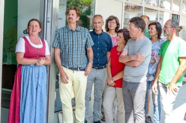 Eröffnung des Lebensmittel-Ladens „da“ (Pop-up-Store bis 31. August) in Schlanders. Fotos: Sepp