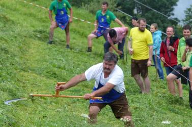 Landesentscheid im Handmähen am 28. Juli 2019 in Trumsberg in Kastelbell. Fotos: Sepp