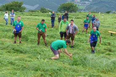 Landesentscheid im Handmähen am 28. Juli 2019 in Trumsberg in Kastelbell. Fotos: Sepp
