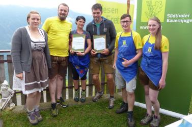 Landesentscheid im Handmähen am 28. Juli 2019 in Trumsberg in Kastelbell. Fotos: Sepp