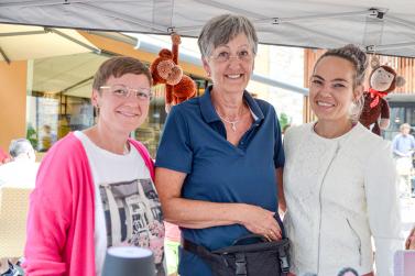 Lebendiges Markttreiben in Prad, 27.07.23; Fotos: Michael