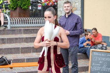 Lebendiges Markttreiben in Prad, 27.07.23; Fotos: Michael