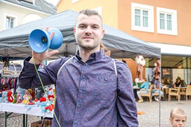 Lebendiges Markttreiben in Prad, 27.07.23; Fotos: Michael