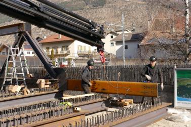 Neue Etschbrücke in Laas Fotos: Sepp