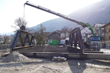 Neue Etschbrücke in Laas Fotos: Sepp