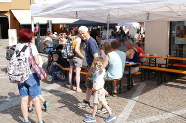 „Platzl Feschtl“ zum Auftakt des Prader Marktquintetts; Fotos: Sepp