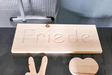 Projekt „Friedenstaube“ an der Landesberufsschule Schlanders am 31.03.2022; Fotos: Sepp