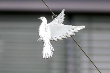 Projekt „Friedenstaube“ an der Landesberufsschule Schlanders am 31.03.2022; Fotos: Sepp