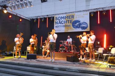 Sommernacht in Latsch, 14.08., Sunnseit Brass. Fotos: Michael 