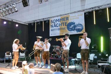 Sommernacht in Latsch, 14.08., Sunnseit Brass. Fotos: Michael 