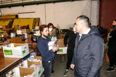 SOS Ukraine: Sachspendensammlung in Latsch; Fotos: Sepp