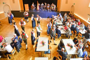 Trachtenvorstellung mit Erntedank in Mals, 29.10.23; Fotos: Michael