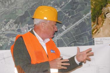 Tunnelbesichtigung in Kastelbell; Fotos: Sepp