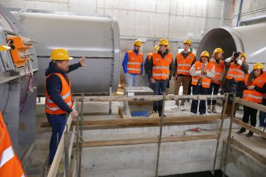 Tunnelbesichtigung in Kastelbell; Fotos: Sepp