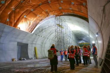 Tunnelbesichtigung in Kastelbell; Fotos: Sepp