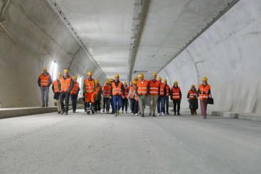 Tunnelbesichtigung in Kastelbell; Fotos: Sepp