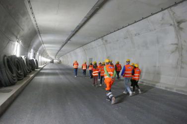 Tunnelbesichtigung in Kastelbell; Fotos: Sepp