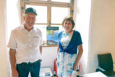 Vinschgauer Weinpräsentation auf Schloss Kastelbell, 6. Juli; Fotos: Michael 