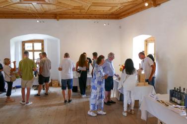 Vinschgauer Weinpräsentation auf Schloss Kastelbell, 6. Juli; Fotos: Michael 