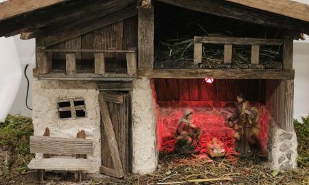 Krippenbau an  der Mittelschule 