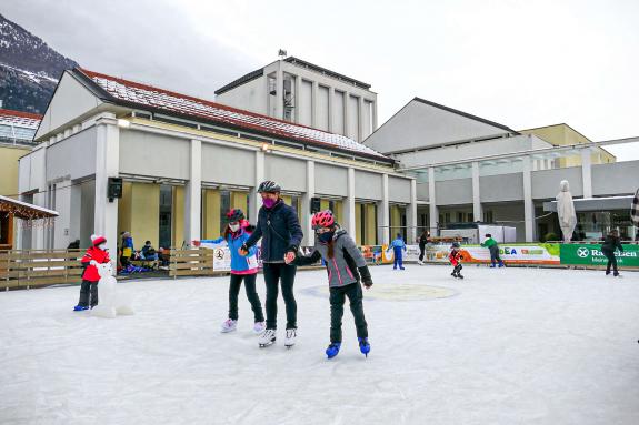 Eislaufplatz in Schlanders 2021