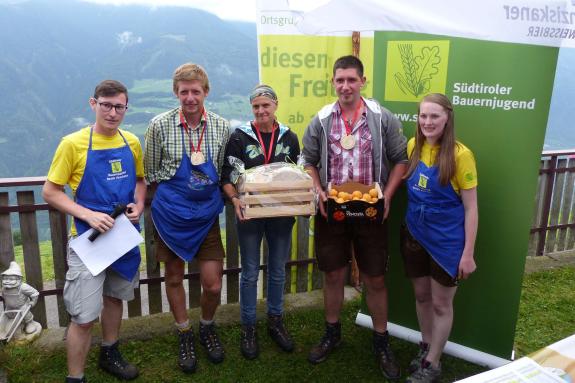 Landesentscheid im Handmähen am 28. Juli 2019 in Trumsberg in Kastelbell. Fotos: Sepp