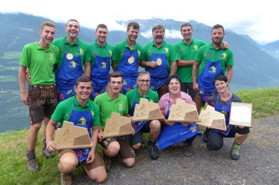 Landesentscheid im Handmähen am 28. Juli 2019 in Trumsberg in Kastelbell. Fotos: Sepp