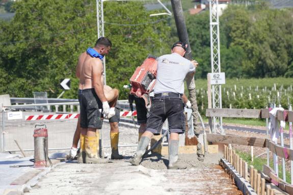 Latscher Plimabrücke wird betoniert, 22.06.2026, Fotos: AM
