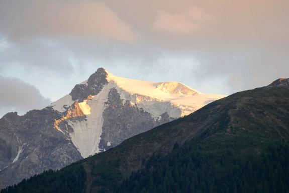 Letzter Gruß der Sonne für seine Majestät, den Ortler; Foto: Sepp