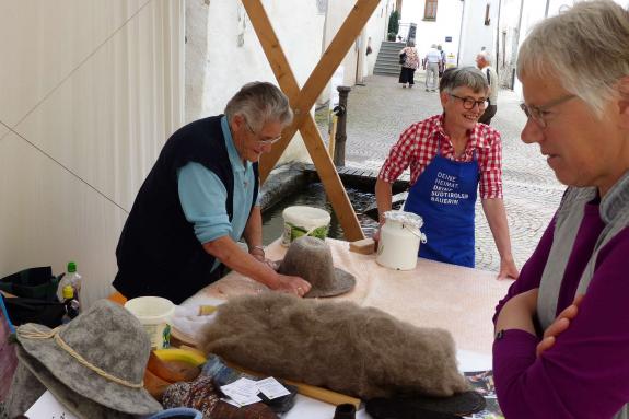 Mittelalter und altes Handwerk in Glurns beim Laubenmarkt am 15.06.2019. Fotos: Sepp