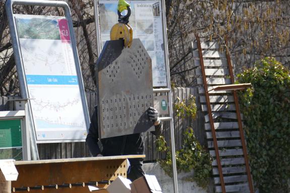 Neue Etschbrücke in Laas Fotos: Sepp