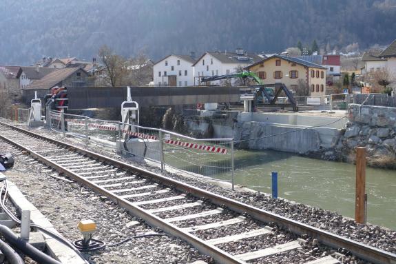 Neue Etschbrücke in Laas Fotos: Sepp