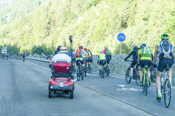 Radtag-Eindrücke (neue Aufstiegsspur Prad-Stilfser Brücke); Fotos: Sepp