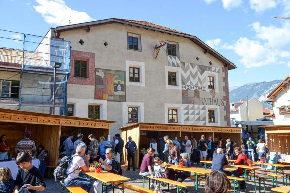 Rosenkranzmarkt in Schluderns, 30.09.23; Fotos: Michael