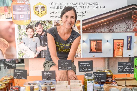 SelberGMOCHT-Markt in Schlanders, 26.08.23; Fotos: Michael