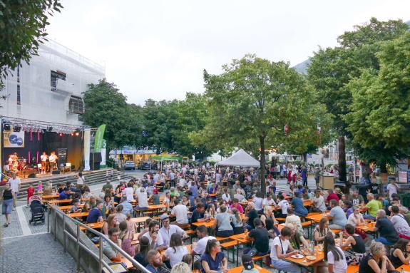 Sommernacht in Latsch, 14.08., Sunnseit Brass. Fotos: Michael 