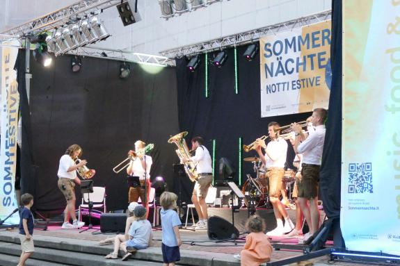 Sommernacht in Latsch, 14.08., Sunnseit Brass. Fotos: Michael 