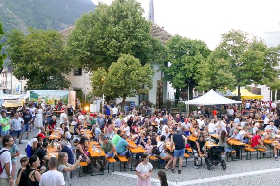 Sommernacht in Latsch, 14.08., Sunnseit Brass. Fotos: Michael 