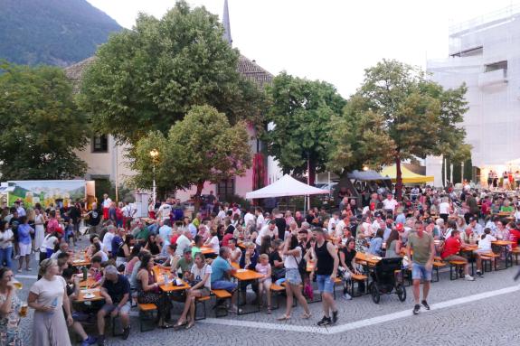 Sommernacht in Latsch, 14.08., Sunnseit Brass. Fotos: Michael 