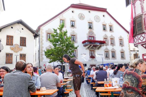 Tiroler Abend (Malser Sommer) und Abendmarkt am 7. Juli 2023 in Mals; Fotos: Sepp