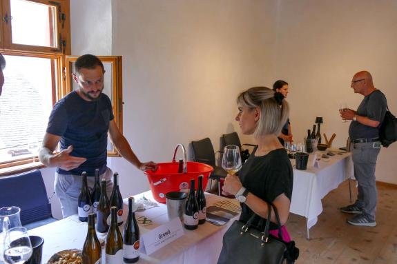 Vinschgauer Weinpräsentation auf Schloss Kastelbell, 6. Juli; Fotos: Michael 