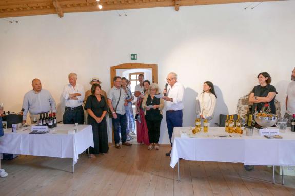 Vinschgauer Weinpräsentation auf Schloss Kastelbell, 6. Juli; Fotos: Michael 