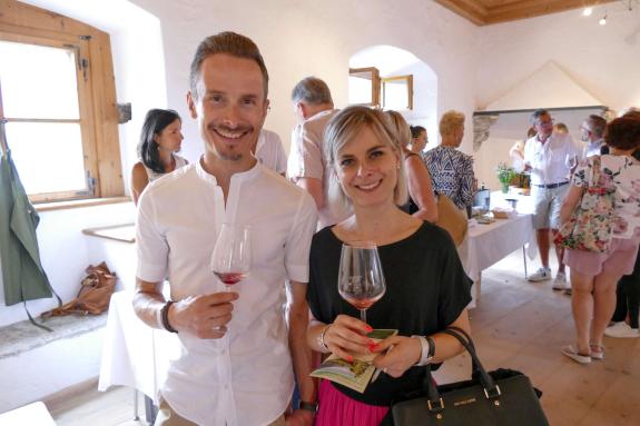 Vinschgauer Weinpräsentation auf Schloss Kastelbell, 6. Juli; Fotos: Michael 